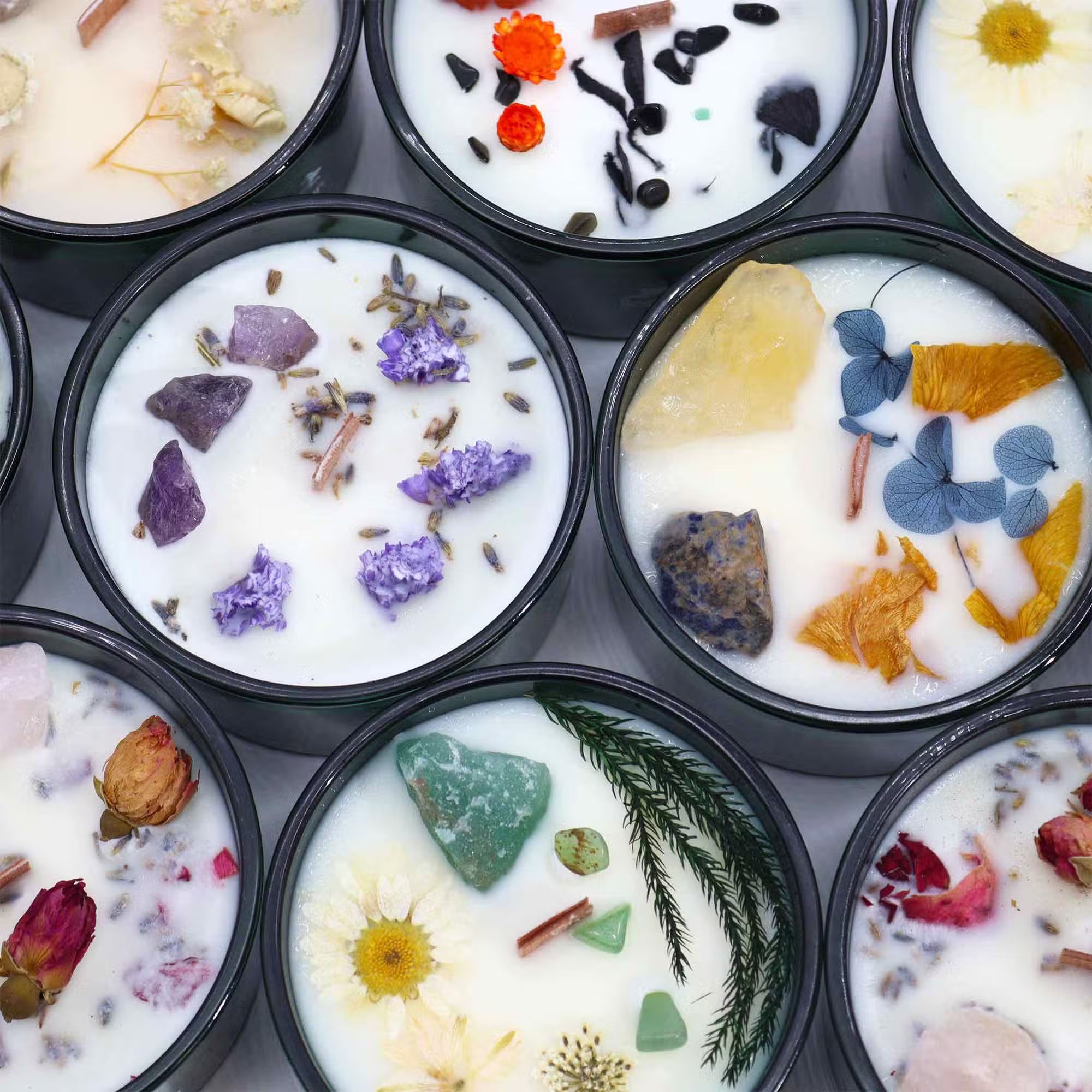 Crystal-Infused & Zodiac Scented Soy Candles