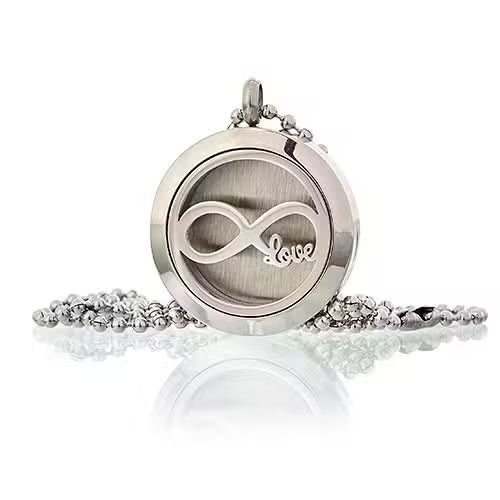 Infinity Love Essential Oil Diffuser Necklace (25mm Stainless Steel)
