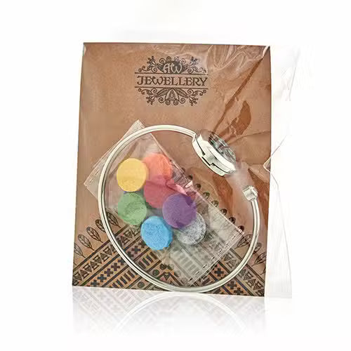 Dragonfly & Crystal Aromatherapy Diffuser Bracelet (20mm Stainless Steel)