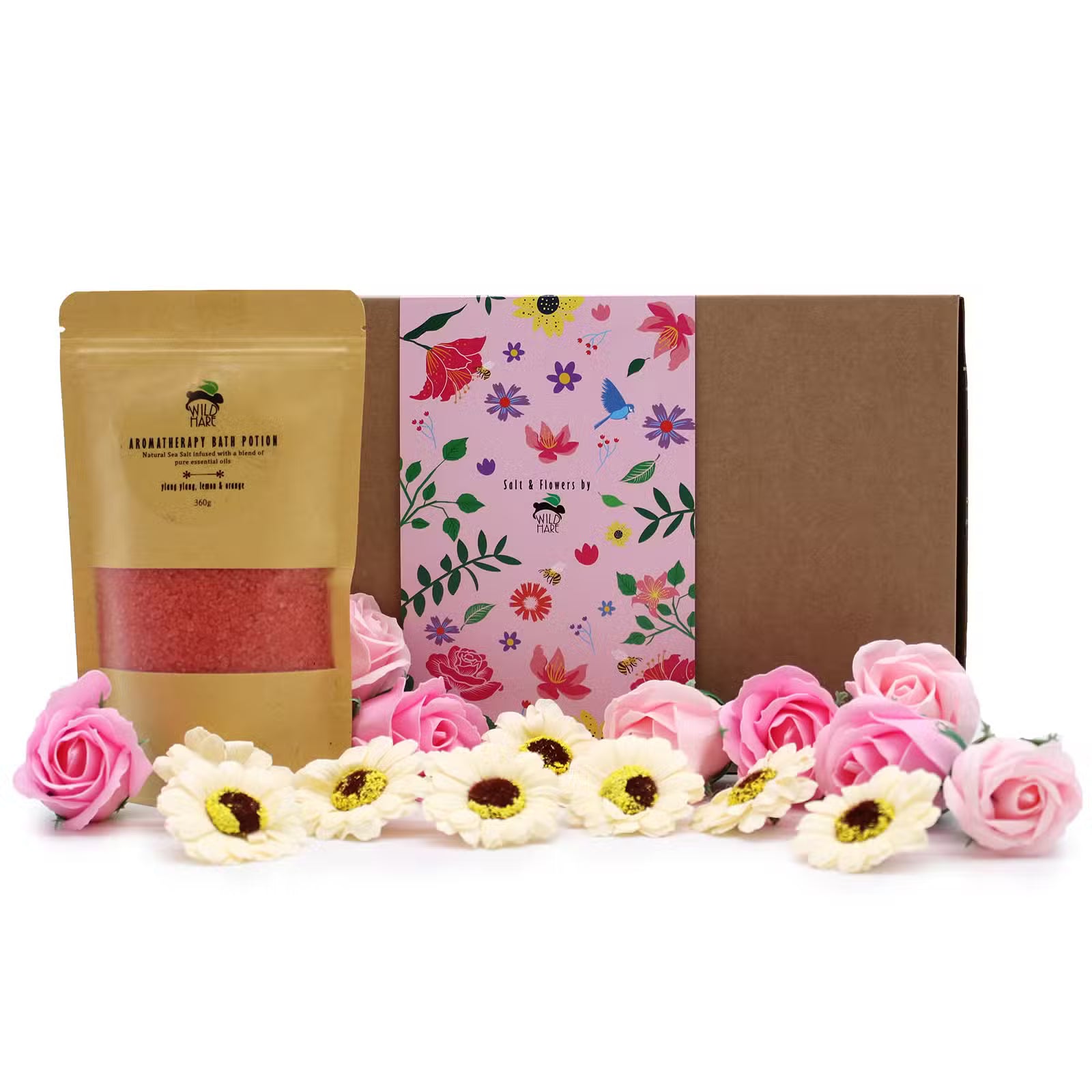 The Lunar Passion Ritual Gift Set | Amethyst Crystal Candle & Soap Rose Bath Soak
