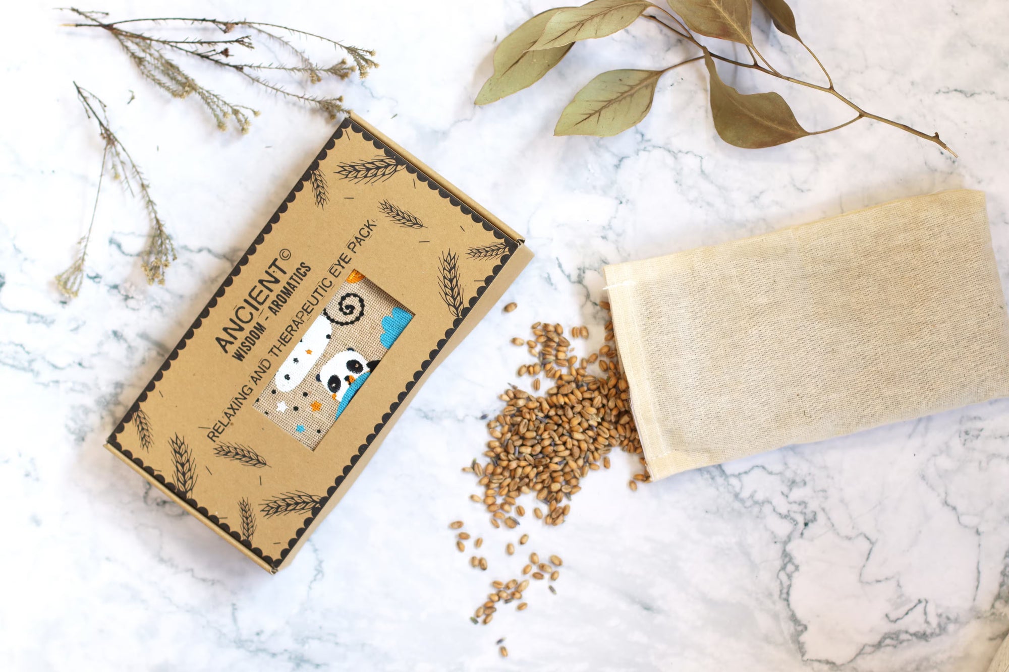 The 'Sleepy Panda' Lavender Eye Pillow | Therapeutic Weighted Compress