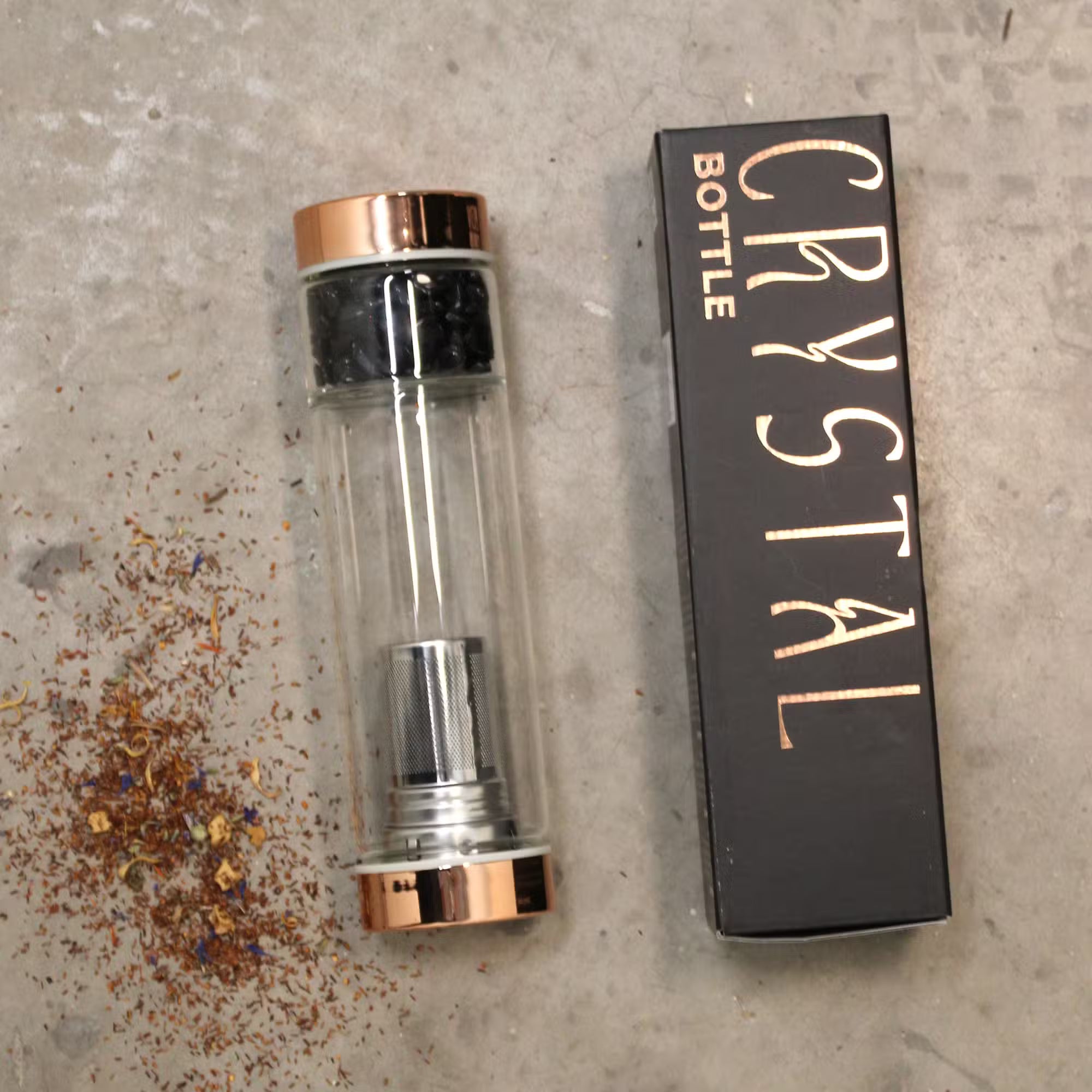 The Lunar Calm Ritual Set | Amethyst Crystal Infuser, Tarot Candle & Black Cherry Bath Gift