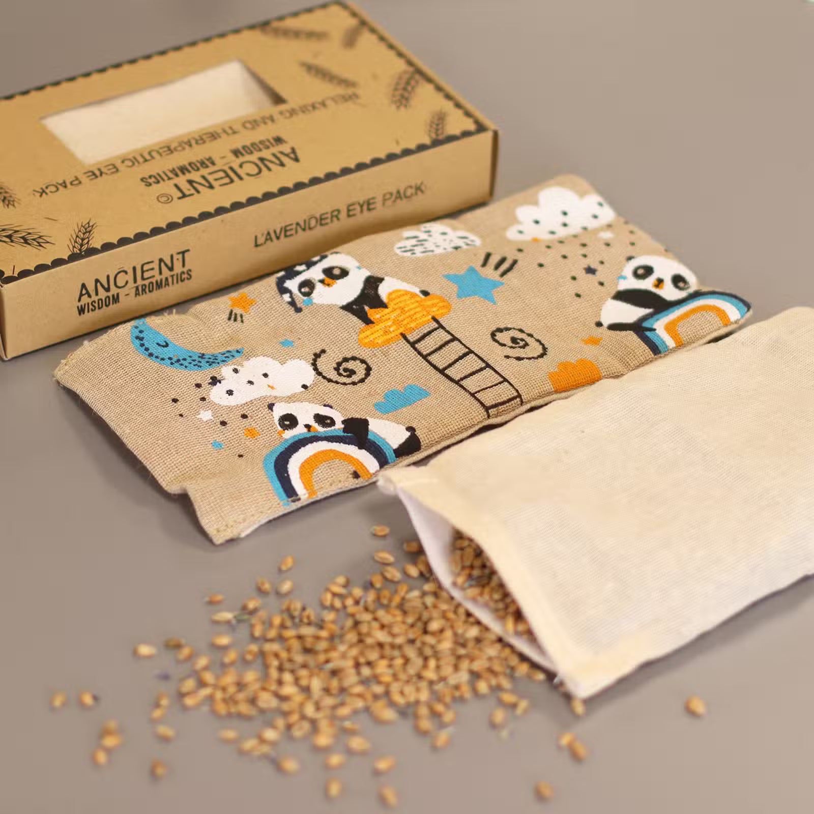 The 'Sleepy Panda' Lavender Eye Pillow | Therapeutic Weighted Compress