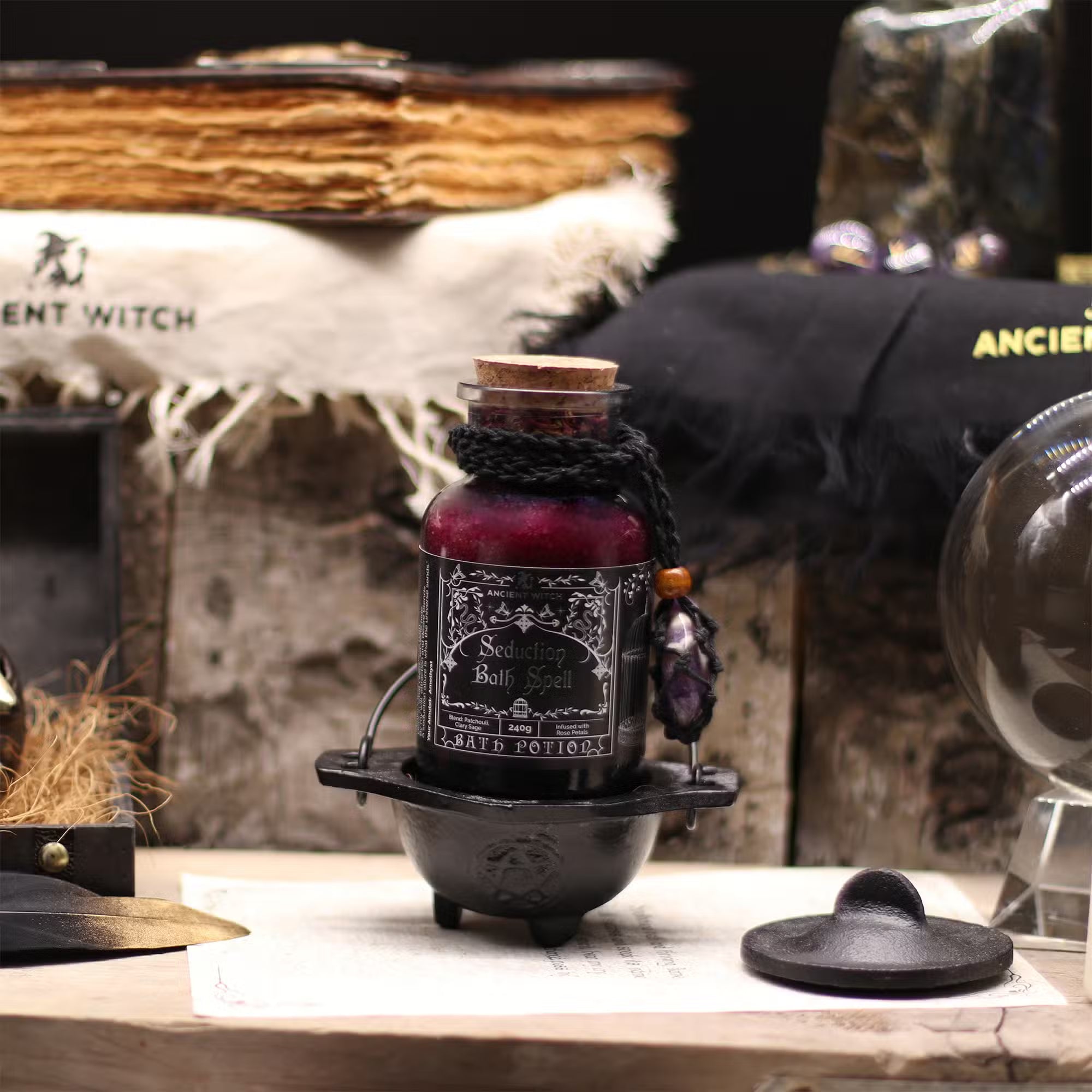 The Love & Seduction Manifestation Ritual – Luxury Spell Kit with Crystals