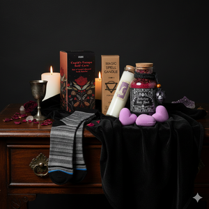Discover the ultimate Love & Seduction Manifestation Ritual. This luxury gift set includes a Rose Quartz spell candle, Amethyst bath potion, and heart bath bombs. Handcrafted in England—perfect for self-love or a mystical Valentine’s Day gift. Free UK Shipping!